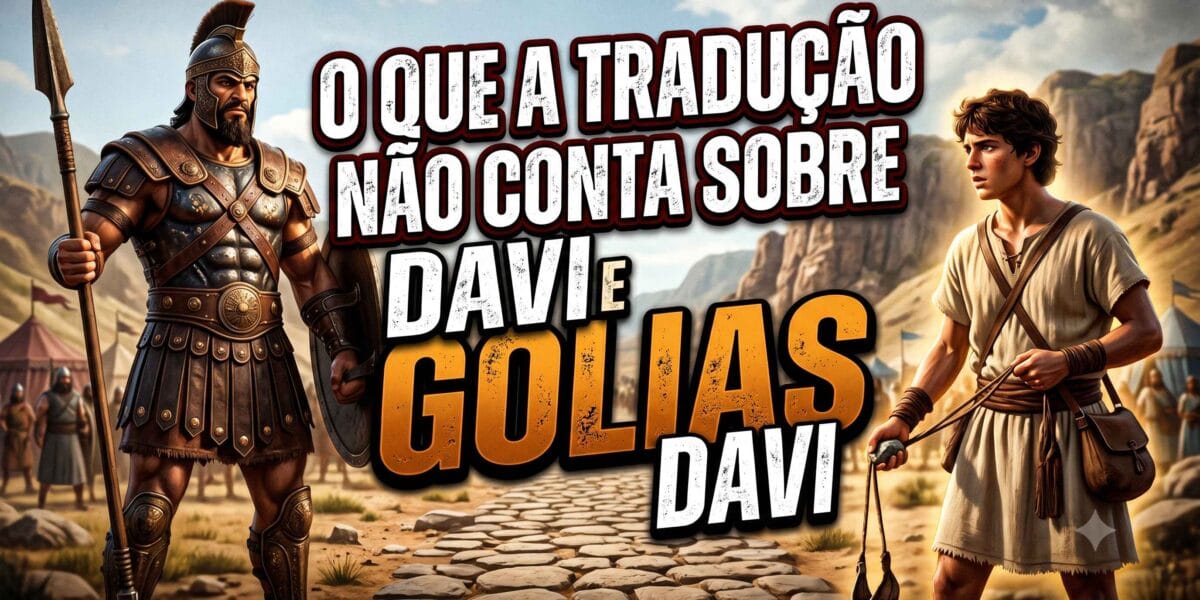 O que a tradução não conta sobre Davi e Golias.
